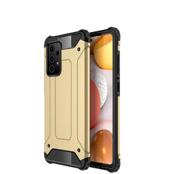 Galaxy A72 Case Zore Crash Silicon Cover Gold