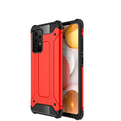 Galaxy A72 Case Zore Crash Silicon Cover Red
