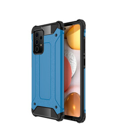 Galaxy A72 Case Zore Crash Silicon Cover Blue