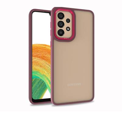 Galaxy A72 Case Zore Flora Cover Red