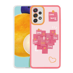 Galaxy A72 Case Zore M-Fit Patterned Cover Love Story No2