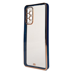 Galaxy A72 Case Zore Voit Clear Cover Navy blue