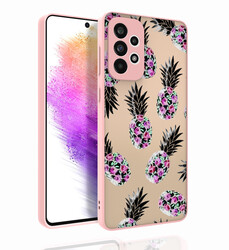 Galaxy A73 Case Patterned Camera Protected Glossy Zore Nora Cover NO1