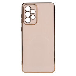 Galaxy A73 Case Zore Bark Cover Rose Gold