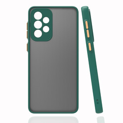 Galaxy A73 Case Zore Hux Cover Dark Green