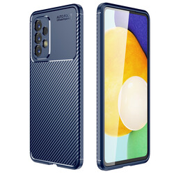 Galaxy A73 Case Zore Negro Silicon Cover Navy blue
