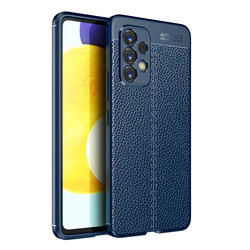 Galaxy A73 Case Zore Niss Silicon Cover Navy blue
