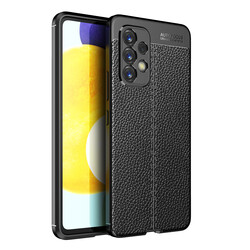 Galaxy A73 Case Zore Niss Silicon Cover Black