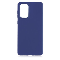 Galaxy A73 Case Zore Premier Silicon Cover Navy blue