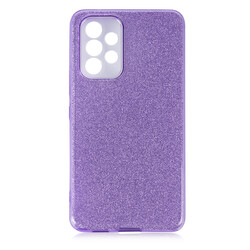 Galaxy A73 Case Zore Shining Silicon Purple