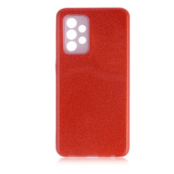 Galaxy A73 Kılıf Zore Shining Silikon Kırmızı