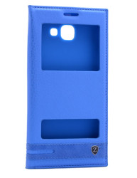 Galaxy A8 2016 Kılıf Zore Elite Kapaklı Kılıf Mavi