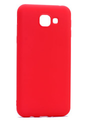 Galaxy A8 2016 Kılıf Zore Premier Silikon Kapak Kırmızı