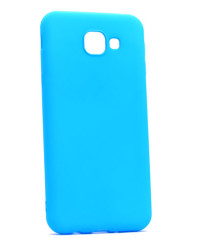 Galaxy A8 2016 Kılıf Zore Premier Silikon Kapak Mavi