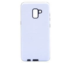 Galaxy A8 Plus 2018 Kılıf Zore New Youyou Silikon Kapak Beyaz