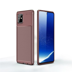 Galaxy A81 (Note 10 Lite) Case Zore Negro Silicon Cover Brown