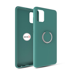 Galaxy A81 (Note 10 Lite) Case Zore Plex Cover Dark Green