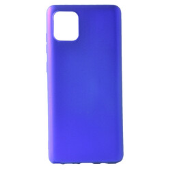 Galaxy A81 (Note 10 Lite) Case Zore Premier Silicon Cover Saks Blue