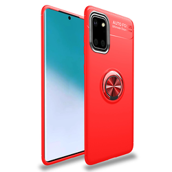 Galaxy A81 (Note 10 Lite) Case Zore Ravel Silicon Cover Red