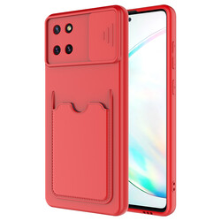 Galaxy A81 (Note 10 Lite) Kılıf ​Zore Kartix Kapak Kırmızı
