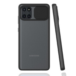 Galaxy A81 (Note 10 Lite) Kılıf Zore Lensi Kapak Siyah