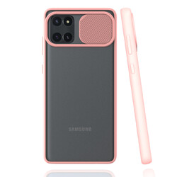 Galaxy A81 (Note 10 Lite) Kılıf Zore Lensi Kapak Pembe Açık