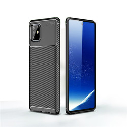 Galaxy A81 (Note 10 Lite) Kılıf Zore Negro Silikon Kapak Siyah
