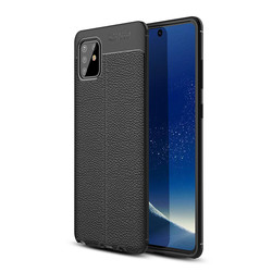 Galaxy A81 (Note 10 Lite) Kılıf Zore Niss Silikon Kapak Siyah