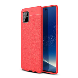 Galaxy A81 (Note 10 Lite) Kılıf Zore Niss Silikon Kapak Kırmızı