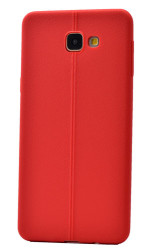 Galaxy A9 2016 Kılıf Zore Taksim Silikon Kırmızı