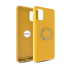 Galaxy A91 (S10 Lite) Case Zore Plex Cover Yellow