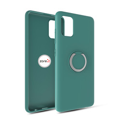 Galaxy A91 (S10 Lite) Case Zore Plex Cover Dark Green