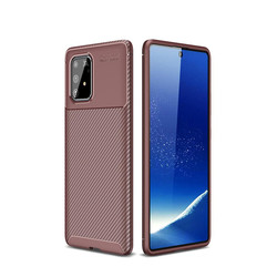 Galaxy A91 (S10 Lite) Case Zore Negro Silicon Cover Brown