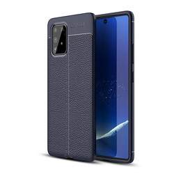 Galaxy A91 (S10 Lite) Case Zore Niss Silicon Cover Navy blue