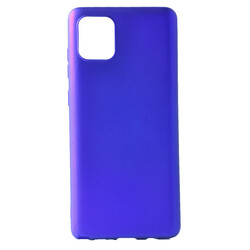Galaxy A91 (S10 Lite) Case Zore Premier Silicon Cover Saks Blue