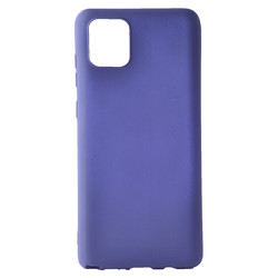 Galaxy A91 (S10 Lite) Case Zore Premier Silicon Cover Navy blue