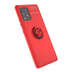 Galaxy A91 (S10 Lite) Case Zore Ravel Silicon Cover Red