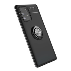 Galaxy A91 (S10 Lite) Case Zore Ravel Silicon Cover Black