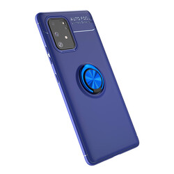 Galaxy A91 (S10 Lite) Case Zore Ravel Silicon Cover Blue