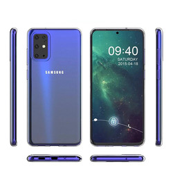 Galaxy A91 (S10 Lite) Case Zore Süper Silikon Cover Colorless