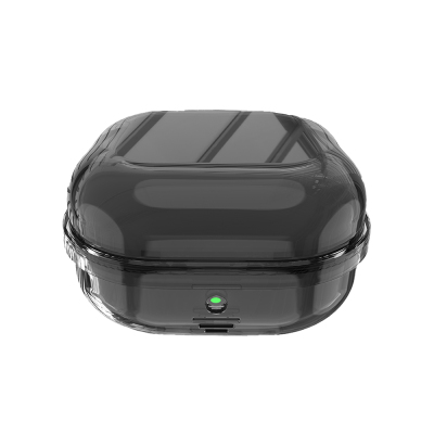 Galaxy Buds 4 Kılıf Şeffaf Silikon 360 Derece Koruma Zore Airbag 47 Kılıf Siyah