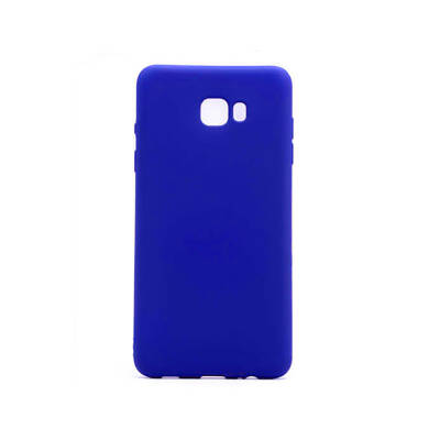 Galaxy C7 Pro Kılıf Zore Premier Silikon Kapak Saks Mavi