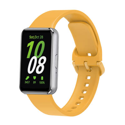 Galaxy Fit 3 Silicone Band Zore KRD-110 Strap Yellow