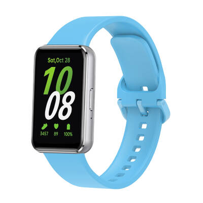 Galaxy Fit 3 Silicone Band Zore KRD-110 Strap Blue