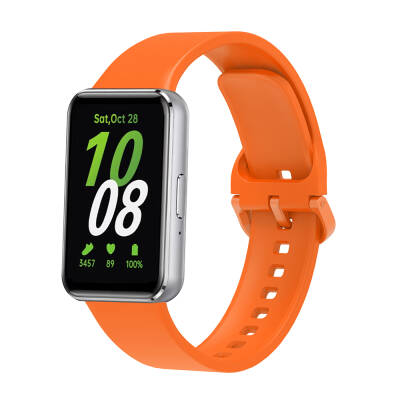 Galaxy Fit 3 Silicone Band Zore KRD-110 Strap Orange