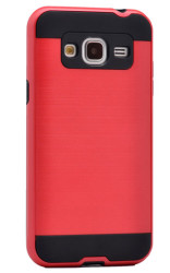 Galaxy J1 2016 Kılıf Zore Kans Silikon Kırmızı