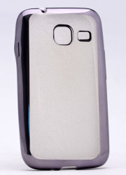 Galaxy J1 Mini Kılıf Zore Lazer Kaplama Silikon Siyah