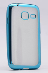 Galaxy J1 Mini Kılıf Zore Lazer Kaplama Silikon Mavi
