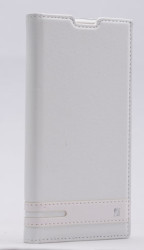 Galaxy J1 Mini Kılıf Zore Elite Kapaklı Kılıf Beyaz