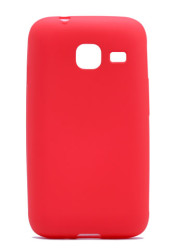 Galaxy J1 Mini Prime Kılıf Zore Premier Silikon Kapak Kırmızı